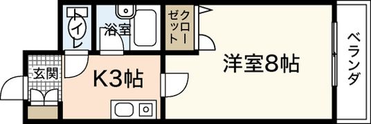 ステューディオ長束の間取り画像