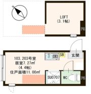 S.T Riverside（エスティーリバーサイド）の間取り画像