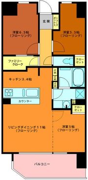 クレヴィア市川行徳の間取り画像