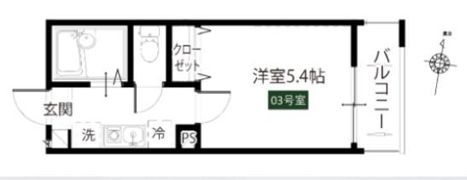 メルディア青井Ⅱの間取り画像