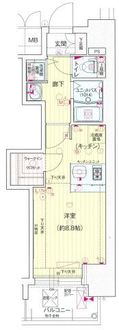 プレサンスKOBEグレンツの間取り画像