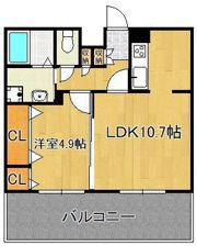フェリシエ三萩野の間取り画像