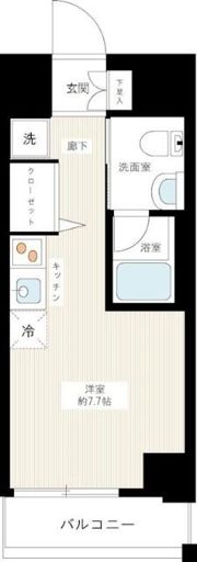 クラリッサ川崎ソレイユの間取り画像