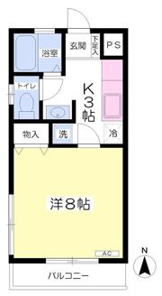 サンハイムミヤタAの間取り画像