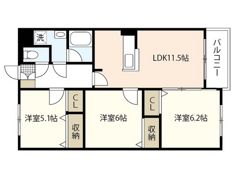 アセーラA館の間取り画像