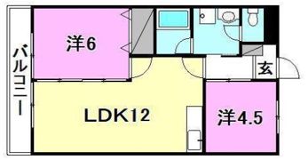 シャンシュール松山の間取り画像