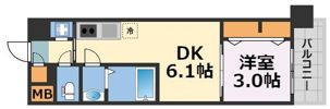 Dimora難波の間取り画像