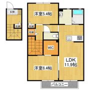 ウッドビレッジ C棟の間取り画像
