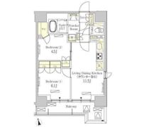 パークアクシス秋葉原Eastの間取り画像