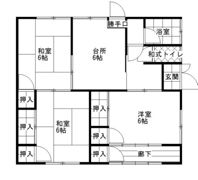 国府市場76－1貸家 南東棟の間取り画像