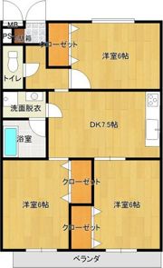 シティガーデン五軒家の間取り画像