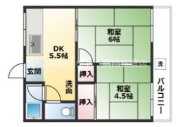 堂の池ハイツの間取り画像