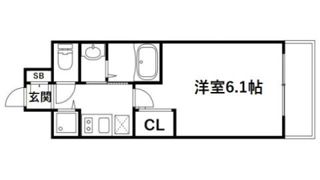 エステムコート三宮EAST Ⅳザ・フロントの間取り画像