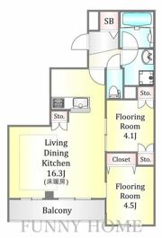 ビサイド・アベニューの間取り画像