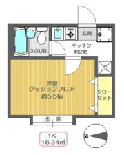 エスペランサ瑞江Bの間取り画像