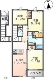 SteinfeldⅡの間取り画像