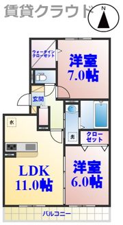 ロイヤル オークの間取り画像