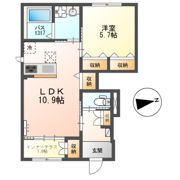 片鉾本町A棟新築アパートの間取り画像