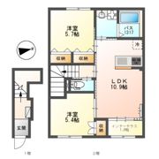 片鉾本町A棟新築アパートの間取り画像