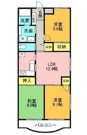 ヴェルヌーブの間取り画像