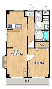 モトハシマンションの間取り画像