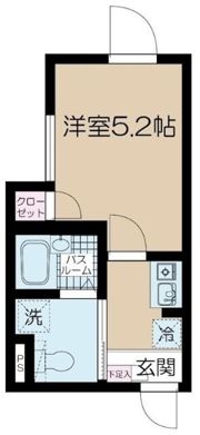 フェリーチェ中野坂上Dの間取り画像