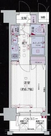 プレサンス心斎橋タイミックスの間取り画像