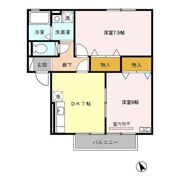 リエゾン Dの間取り画像