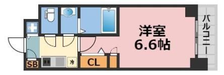 スワンズ谷町セントシティの間取り画像