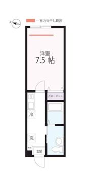 ハーミットクラブハウス リアンB棟の間取り画像