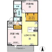 ハイムセラ出水の間取り画像