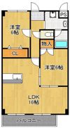 コンフォートスクエア安部山の間取り画像