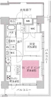 エスリード長堀タワーの間取り画像