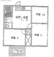 コーポパークサイドの間取り画像