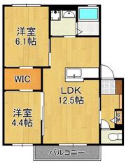 クラヴィエ赤坂Bの間取り画像