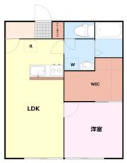 明峰ハイツBの間取り画像