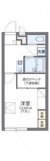 レオパレスルーキスの間取り画像
