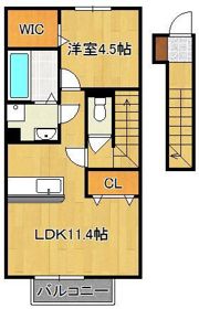 メゾンプランタニエール キャトルの間取り画像