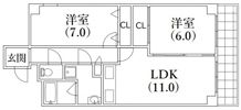 アルカンシェル岡本の間取り画像