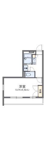 レオパレスサンハイツⅡの間取り画像