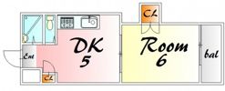 中田ビル三篠の間取り画像