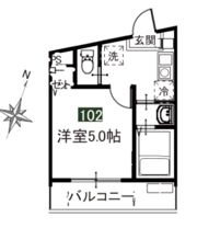 MELDIA桜区田島3丁目No．2の間取り画像
