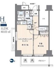 MFPRコート木場公園の間取り画像
