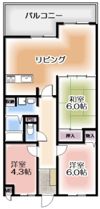 住道ファーストハイツの間取り画像