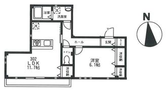 オーキッド石神井公園の間取り画像