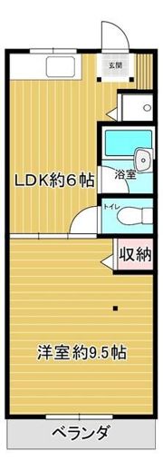 コテージ神代の間取り画像