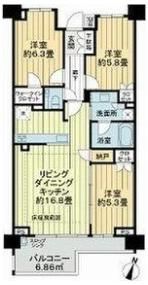 プラウド八事富士見の間取り画像