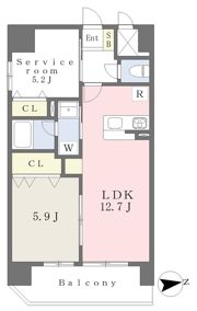 アーバン本町Ⅶの間取り画像