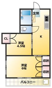 キャッスルハイツの間取り画像