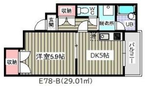 バーデンハイムマサキ(E-078)の間取り画像